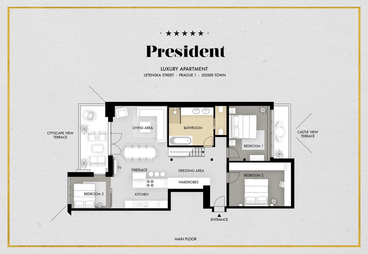 President Apt By Prague Castle, Views Dış mekan fotoğraf